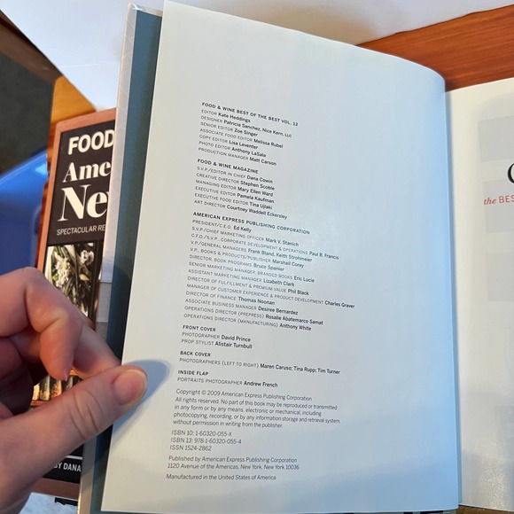 Food & Wine Best Of The Best Book Lot 7 Hardcover Cooking Recipe Kitchen - Picture 7 of 8